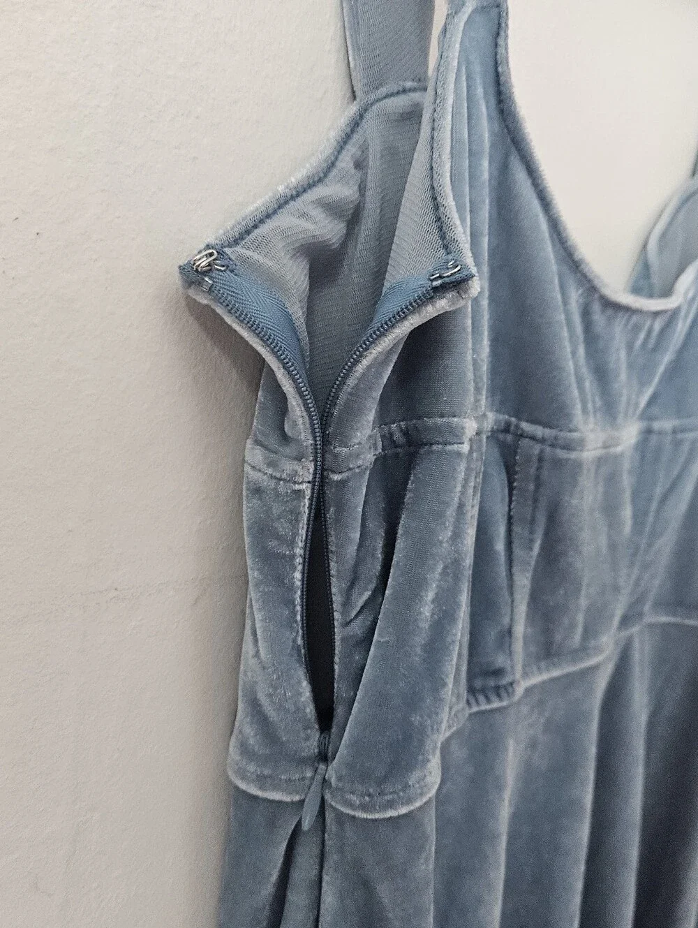 Urban Outfitters Blue Velvet Slip Dress | Velvet Blue Dress | Cute Kids Dress